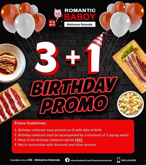 romantic baboy birthday promo 2023|Enjoy special birthday .